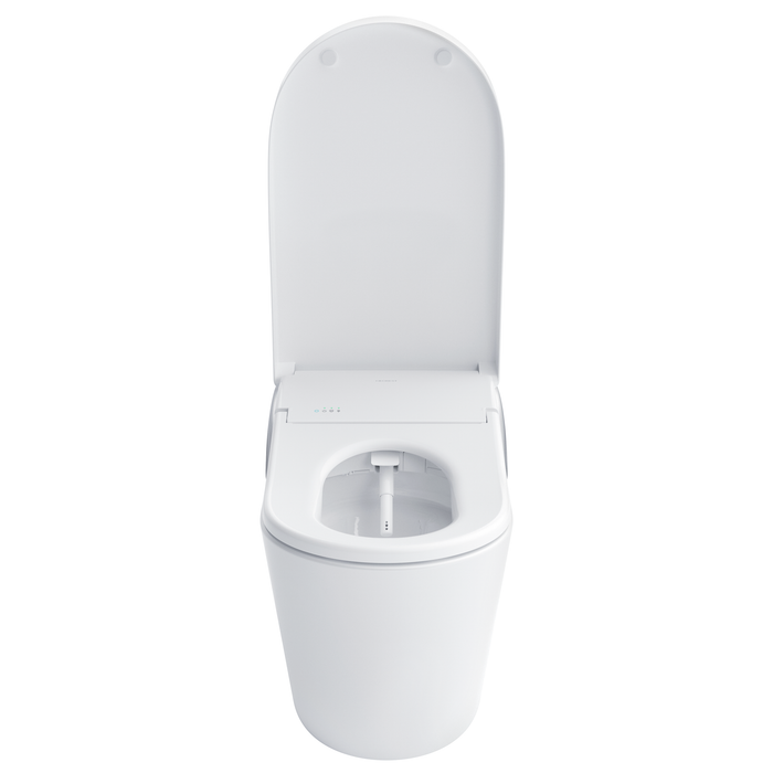 TOTO Neorest LS 0.8 / 1 GPF Dual Flush One Piece Elongated Chair Height Toilet with Integrated Smart Bidet Seat, Auto / Tornado Flush, PREMIST, and EWATER+ - Luxe Vanity & Tub