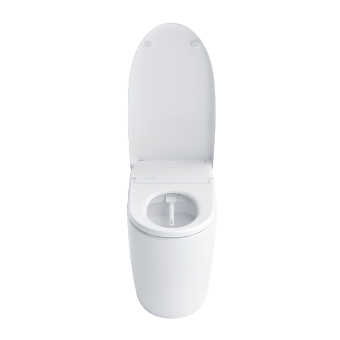 TOTO Neorest AS 0.8 / 1 GPF Dual Flush One Piece Elongated Chair Height Toilet with Integrated Smart Bidet Seat, Auto / Tornado Flush, PREMIST, and EWATER+ - Luxe Vanity & Tub