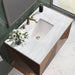 Marcello 36" Vanity in Chestnut Single Bathroom Vanity James Martin Vanities Lime Delight Quartz 