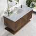 Marcello 48" Single Vanity in Chestnut Single Bathroom Vanity James Martin Vanities Charcoal Soapstone Quartz 