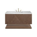 Marcello 48" Single Vanity in Chestnut Single Bathroom Vanity James Martin Vanities Cararra White Marble 