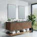 Marcello 72" Vanity Double Bathroom Vanity James Martin Vanities Arctic Fall Solid Surface 