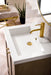 Chianti 20" Single Vanity, Whitewashed Walnut w/ White Glossy Composite Stone Top - Luxe Vanity & Tub