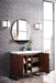 Alicante 39.5" Single Vanity, Mid-Century Acacia, Matte Black w/ White Glossy Composite Stone Top - Luxe Vanity & Tub