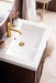 Alicante 24" Single Vanity, Mid-Century Acacia, Radiant Gold w/ White Glossy Composite Stone Top - Luxe Vanity & Tub