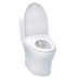 TOTO Aquia IV 0.9 / 1.28 GPF Dual Flush One Piece Elongated Chair Height Toilet with Washlet+ S7A Auto Open/Close Bidet Seat and Dynamax Tornado Auto Flush - Luxe Vanity & Tub