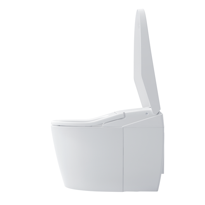 TOTO Neorest AS 0.8 / 1 GPF Dual Flush One Piece Elongated Chair Height Toilet with Integrated Smart Bidet Seat, Auto / Tornado Flush, PREMIST, and EWATER+ - Luxe Vanity & Tub