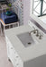 Palisades 36" Single Bathroom Vanity Single Bathroom Vanity James Martin Vanities Bright White Carrara White Marble 