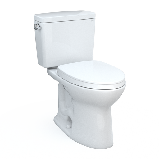 TOTO Drake 1.28 GPF Two Piece Elongated Chair Height Toilet with Left Hand Lever - Luxe Vanity & Tub