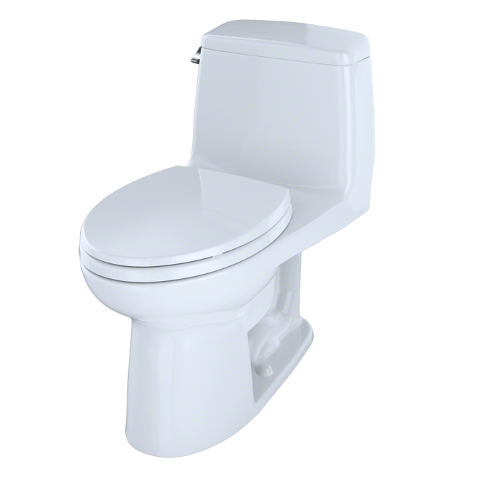 TOTO Eco UltraMax One Piece Elongated 1.28 GPF Toilet with E-Max Flush System - SoftClose Seat Included - Luxe Vanity & Tub