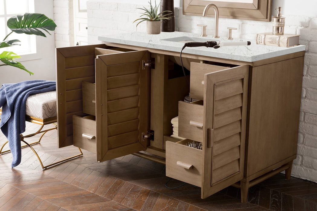 Portland 48" Single Bathroom Vanity in Whitewashed Walnut