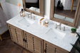 Portland 72" Double Bathroom Vanity Double bathroom Vanity James Martin Vanities Eternal Serena Quartz 