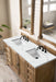 Providence 60" Double Bathroom Vanity in Driftwood Double bathroom Vanity James Martin Vanities Eternal Marfil Quartz 