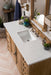 Providence 60" Single Bathroom Vanity in Driftwood Single Bathroom Vanity James Martin Vanities Eternal Marfil Quartz 