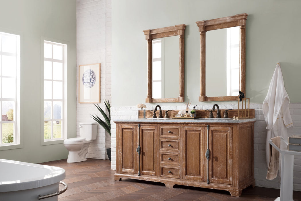 Providence 72" Double Bathroom Vanity Double bathroom Vanity James Martin Vanities Arctic Fall Solid Surface 