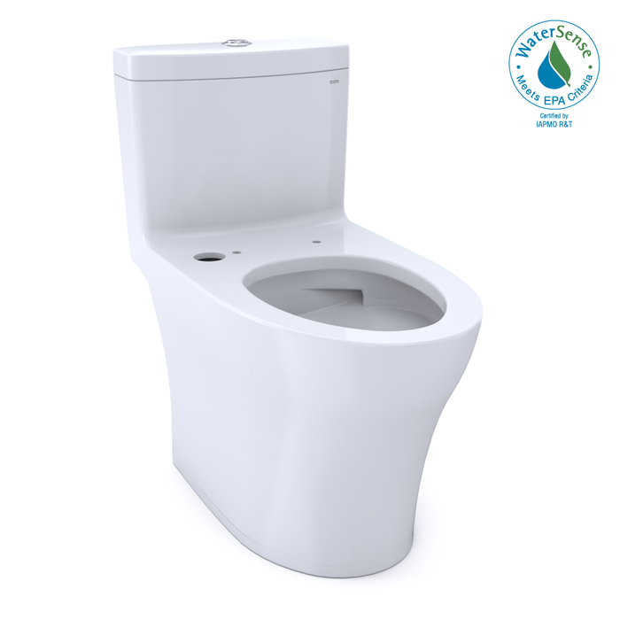 TOTO Aquia IV 0.9 / 1.28 GPF Dual Flush One Piece Elongated Toilet with Push Button Flush - Less Bidet Seat - Luxe Vanity & Tub