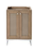 Chianti 24" Single Vanity Cabinet, Whitewashed Walnut, Brushed Nickel - Luxe Vanity & Tub