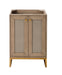 Chianti 24" Single Vanity Cabinet, Whitewashed Walnut, Radiant Gold - Luxe Vanity & Tub