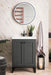 Chianti 24" Single Vanity, Mineral Gray, Matte Black, w/ White Glossy Composite Stone Top - Luxe Vanity & Tub