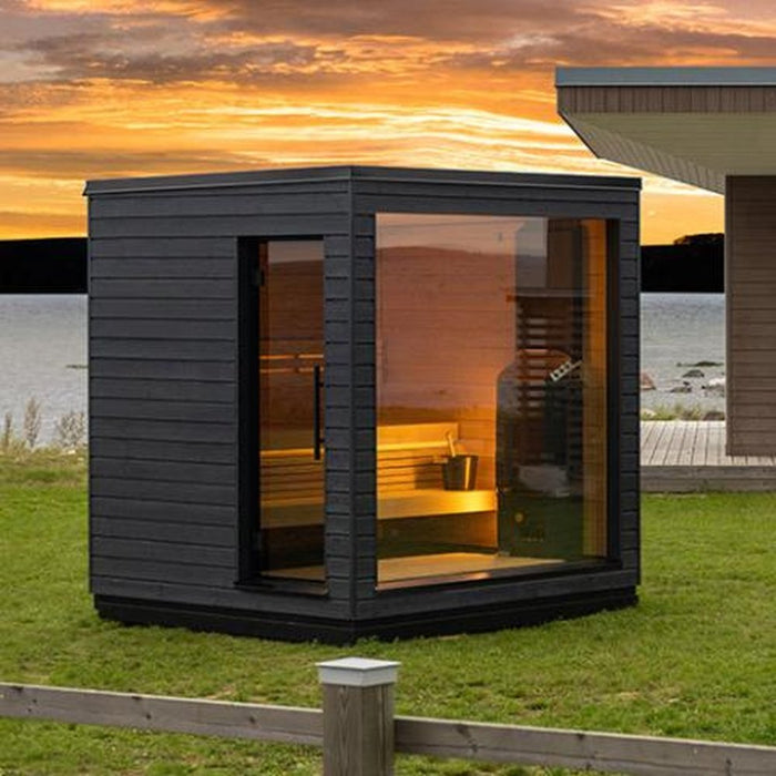 SaunaLife Model G6 Pre-Assembled Outdoor Home Sauna GARDEN SERIES
