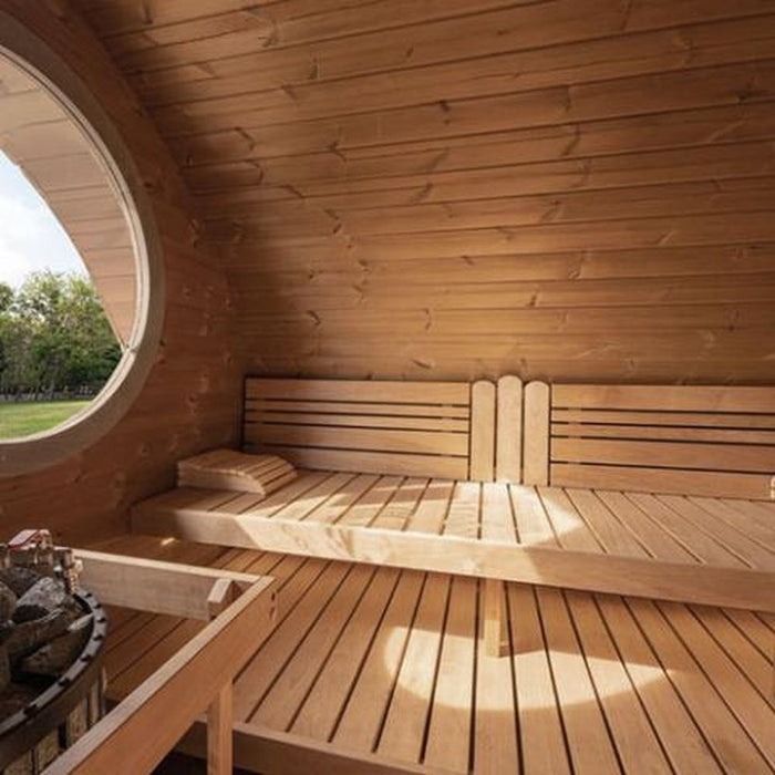 SaunaLife 2-Room, 8-Person Outdoor Home Sauna Kit GARDEN G11