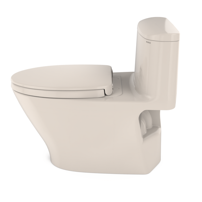 TOTO Nexus 1.28 GPF One Piece Elongated Chair Height Toilet with Tornado Flush Technology - Seat Included - Luxe Vanity & Tub