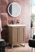 Chianti 24" Single Vanity, Whitewashed Walnut, Brushed Nickel, w/ White Glossy Composite Stone Top - Luxe Vanity & Tub