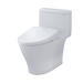 TOTO Nexus 1.28 GPF One Piece Elongated Chair Height Toilet with Washlet+ S7A Auto Open Bidet Seat, Tornado Auto Flush, CEFIONTECT, EWATER+, and PREMIST - Luxe Vanity & Tub