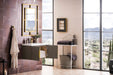 Columbia 31.5" Single Vanity, Ash Gray w/ White Glossy Composite Stone Top - Luxe Vanity & Tub