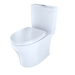 TOTO Aquia IV 0.9 / 1.28 GPF Dual Flush Two Piece Elongated Toilet with Push Button Flush - Seat Included - Luxe Vanity & Tub