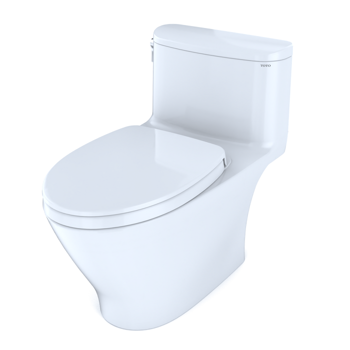 TOTO Nexus 1.28 GPF One Piece Elongated Chair Height Toilet with Tornado Flush Technology - Seat Included - Luxe Vanity & Tub