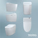 TOTO Washlet G450 0.8 / 1 GPF Dual Flush One Piece Elongated Chair Height Toilet - Bidet Seat Included - Luxe Vanity & Tub