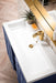 Alicante 39.5" Single Vanity, Azure Blue, Radiant Gold w/ White Glossy Composite Stone Top - Luxe Vanity & Tub