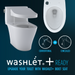 TOTO Drake 1.28 GPF Two Piece Elongated Toilet with Left Hand Lever - Seat Included - Luxe Vanity & Tub