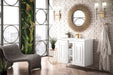 Alicante 39.5" Single Vanity, Glossy White w/ White Glossy Composite Stone Top - Luxe Vanity & Tub