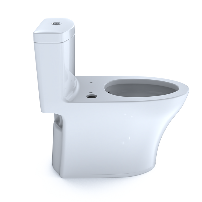 TOTO Aquia IV 0.9 / 1.28 GPF Dual Flush One Piece Elongated Toilet with Push Button Flush - Less Bidet Seat - Luxe Vanity & Tub