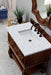 Castilian 36" Single Vanity, Aged Cognac w/ 3 CM Carrara Marble Top - Luxe Vanity & Tub