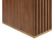 Terra 24" Single Wallmount Bathroom Vanity in Walnut and Satin Brass - Luxe Vanity & Tub