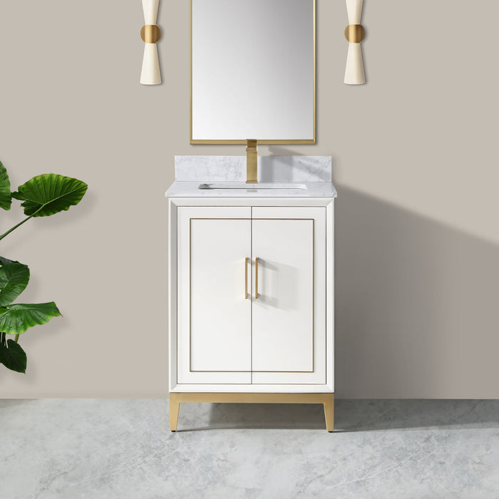 Gracie 24" Single Bathroom Vanity in White - Luxe Vanity & Tub