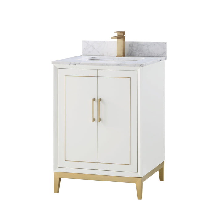 Gracie 24" Single Bathroom Vanity in White - Luxe Vanity & Tub