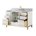 Gracie 48" Single Bathroom Vanity in White - Luxe Vanity & Tub