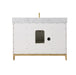 Gracie 48" Single Bathroom Vanity in White - Luxe Vanity & Tub