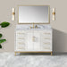 Gracie 48" Single Bathroom Vanity in White - Luxe Vanity & Tub