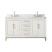 Gracie 60" Double Bathroom Vanity in White - Luxe Vanity & Tub