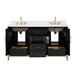 Gracie 60" Double Bathroom Vanity in Black - Luxe Vanity & Tub