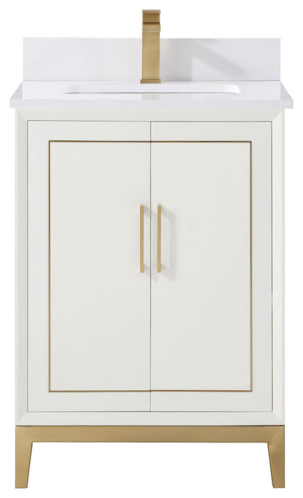 Gracie 24" Single Bathroom Vanity in White - Luxe Vanity & Tub