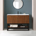 Terra 48" Single Bathroom Vanity in Walnut and Matte Black - Luxe Vanity & Tub